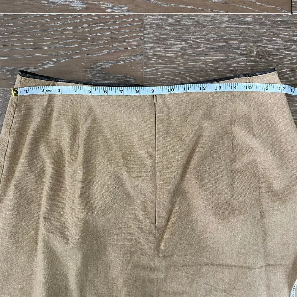 Banana Republic Khaki A-line Skirt | 14